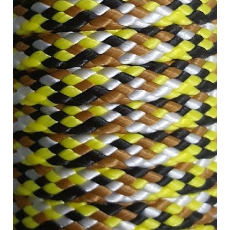 PPM touw 8 mm geel/camel/zwart/wit